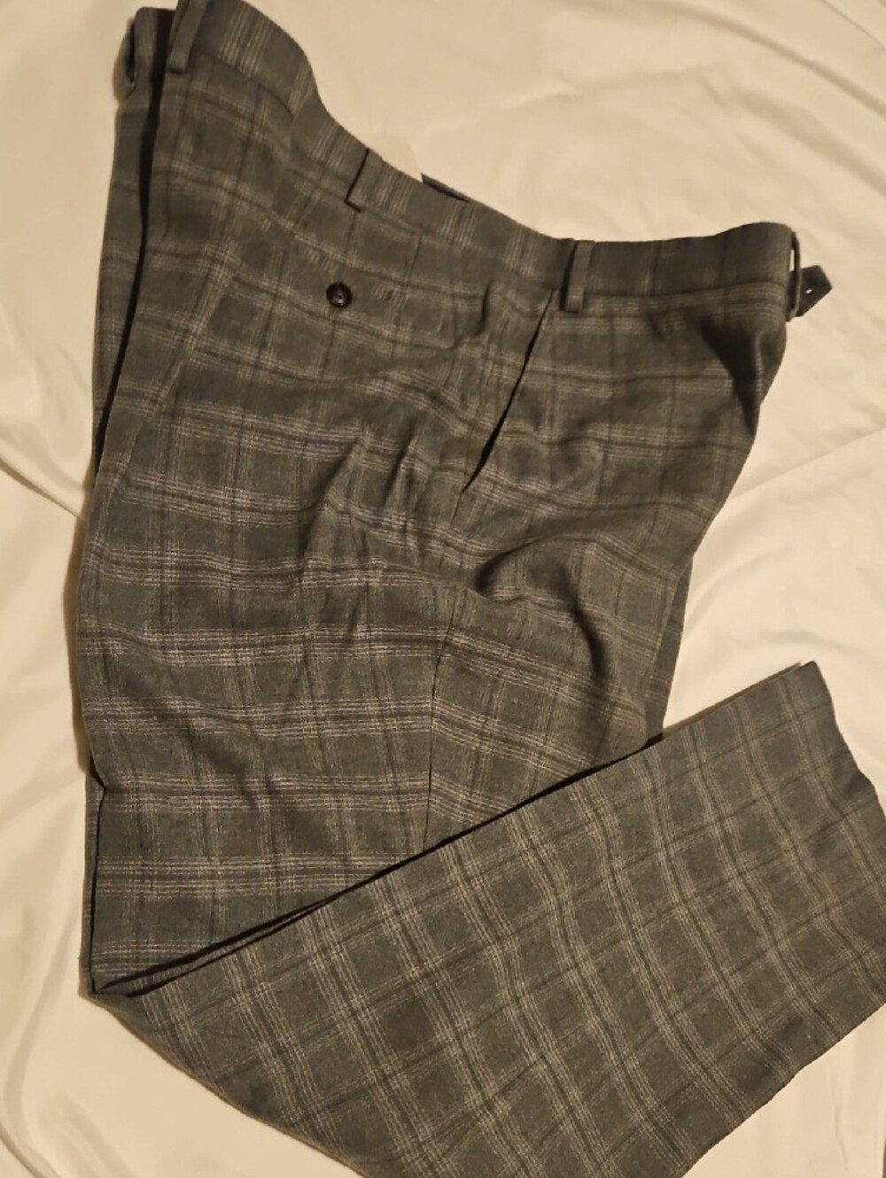 Sean John Gray Plaid Suit Pants